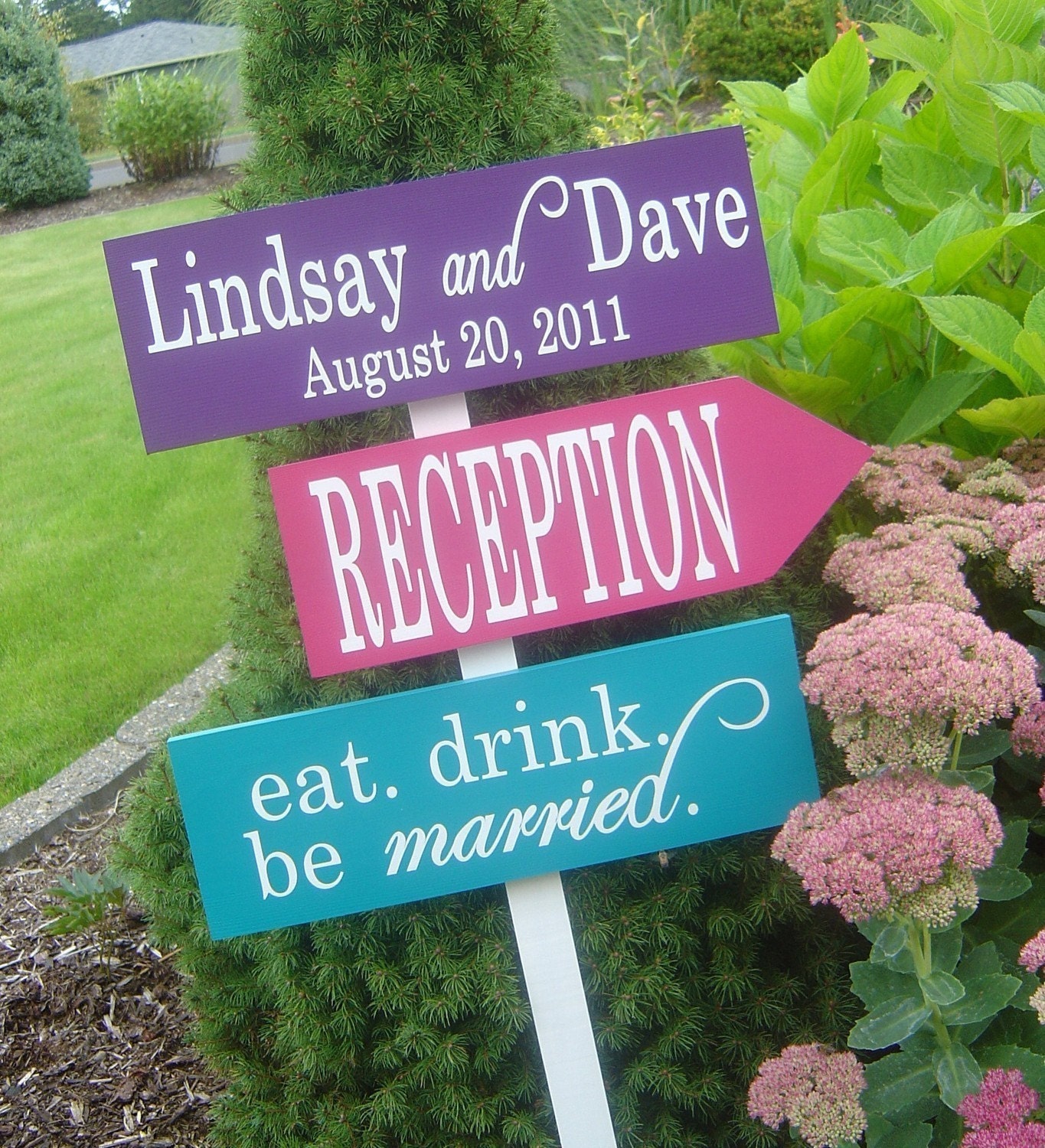 Directional Signs with Arrows.  Wedding Welcome Sign.  Custom sign for your Wedding, Reception or Special Event.