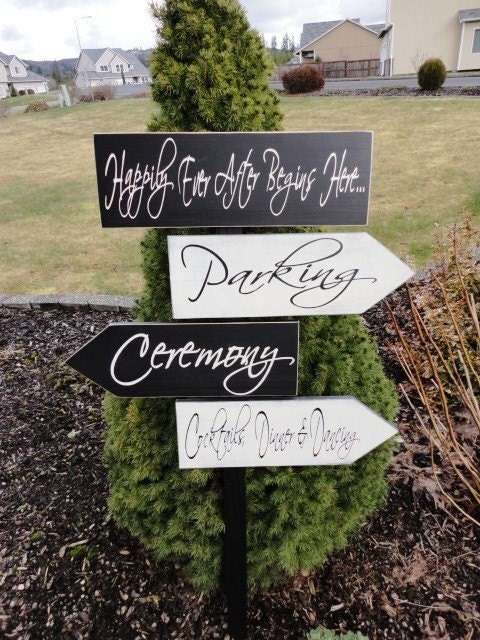 Rustic rustic Vintage  Signs.  Directional directional Custom  Signs Wooden Wedding with signs