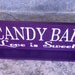Candy Bar Reception Sign, Wedding Sign, Reception Decoration, Candy Buffet, Sweets or Dessert Table, Love Is Sweet Sign includes a base.