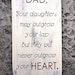 Rustic Father's Day Sign, Birthday Sign, I Love You Sign, Wall Hanging, Home Sign, Gift Sign. Vintage Distressed, 10 X 18 inches.