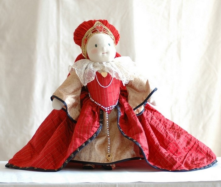 Waldorf Art Doll OOAK - Queen of Hearts - Ready to Ship