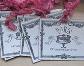 petite paris patisserie shabby chic tags set of 7
