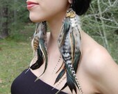 GODDESS Long Feather Earrings