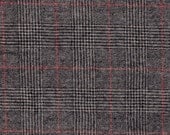 3351-  Felted 100 Percent Woven Wool  - Glen Plaid - Greys - Large Size Wool -REDUCED to make room for more new inventory.