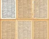 Digital Collage Sheets - Antique Dictionary Pages - The Endless 0015