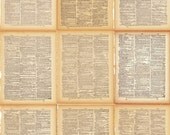Digital Collage Sheets - Antique Dictionary Pages - For Dreamers 0012