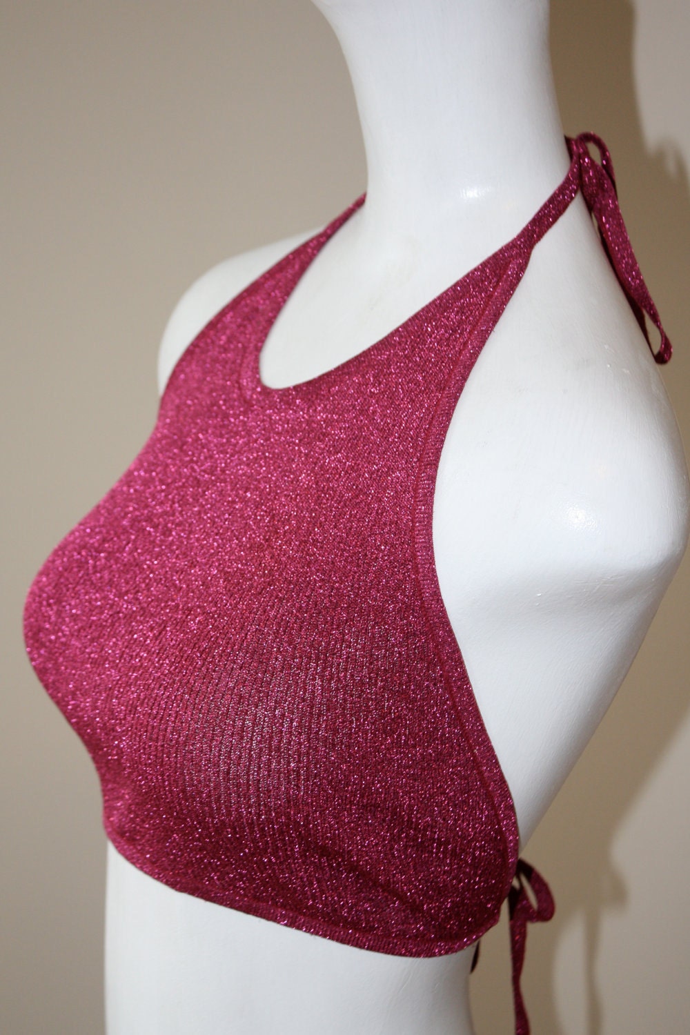 Vintage Glam 1970 halter top by snabbacash on Etsy