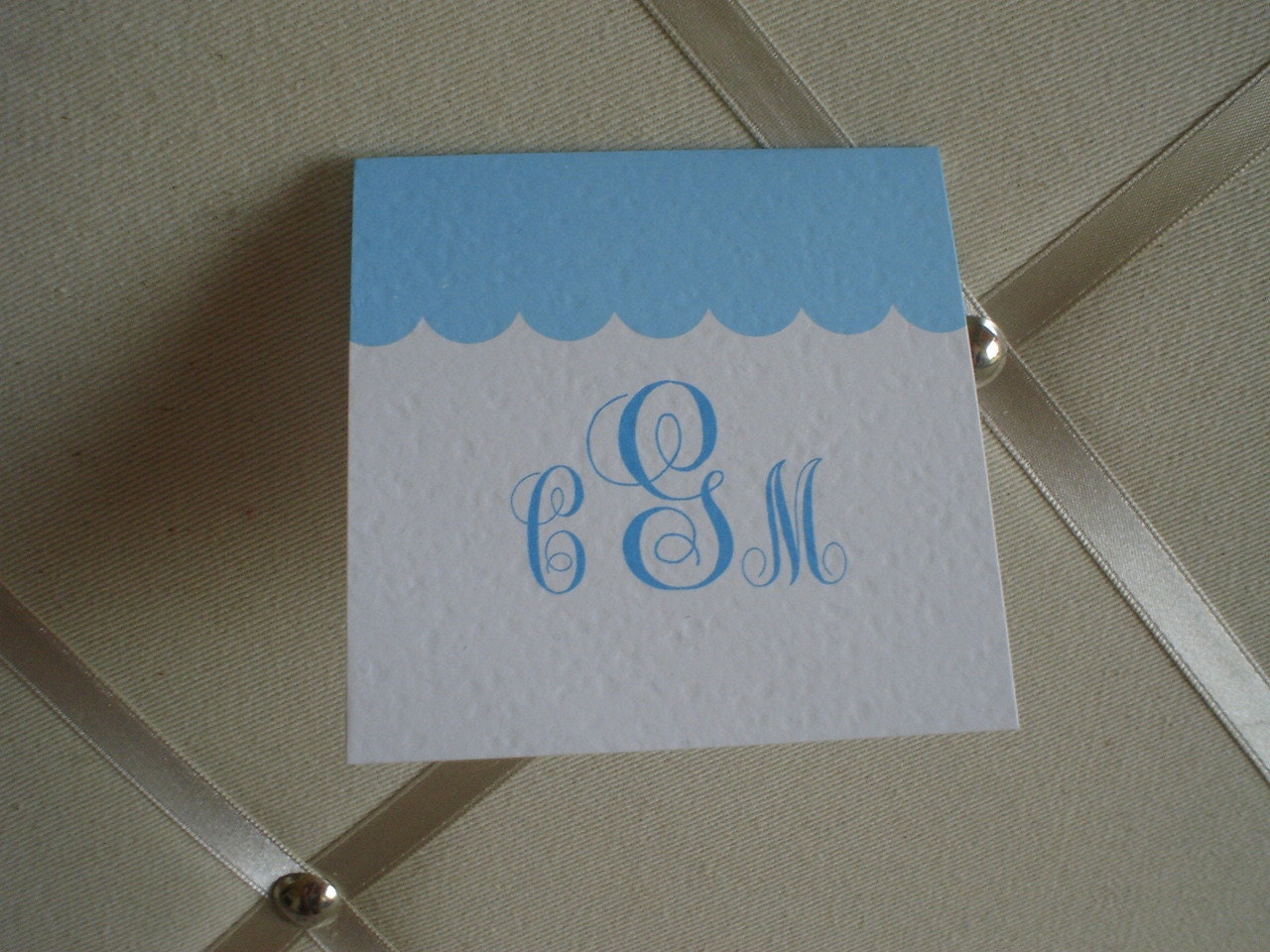 Special Order 25 Aqua Scalloped minis Set of Ten