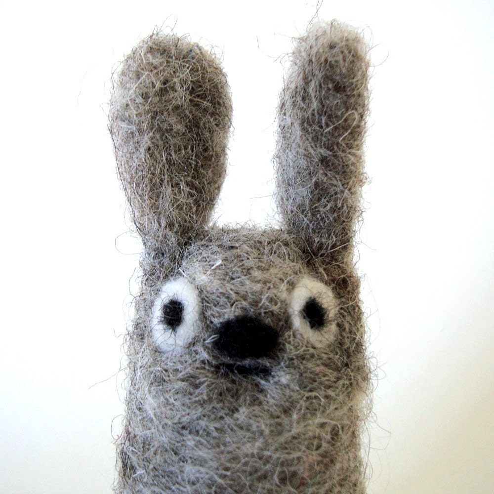 Stanley the Floontsy finger puppet - Made in Natural Wool