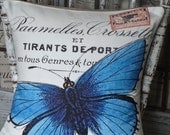 Cotton and Burlap pillow...the Bianca pillow cover