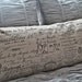 NEW French Script Body Pillow slip