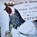 French Rooster Cotton Pillow Cover