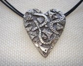 Fine Silver Mosaic/Collage Heart
