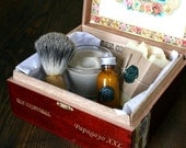 Three Deluxe Eco Friendly Shaving Kits for Groomsmen