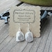 Nautical Rope Lake Erie Beach Glass Earrings