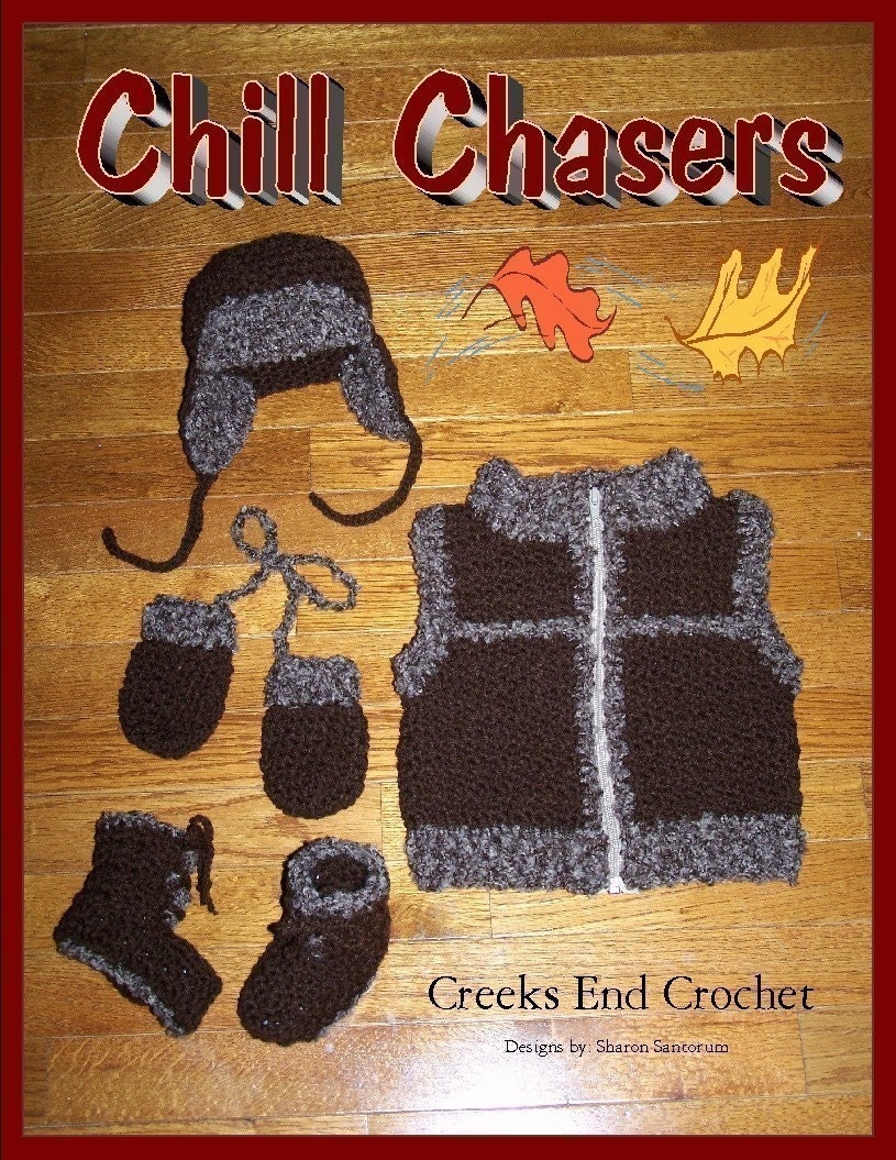 Chill Chaser Layette Crochet Pattern PDF - INSTANT DOWNLOAD.