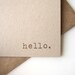 Hello Notecards Stationery set (12 cards)