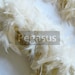 IVORY turkey feather boa (1 Yard) for hats, headdress, girls feather dresses, children dress up, and home decor