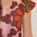 VIntage 1970s DressTribal Print Mini w Fringed Overskirt