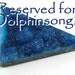 Reserved For Dolphinsong2 Only Deepest Rare Blue Hemimorphite Druzy Cabochon