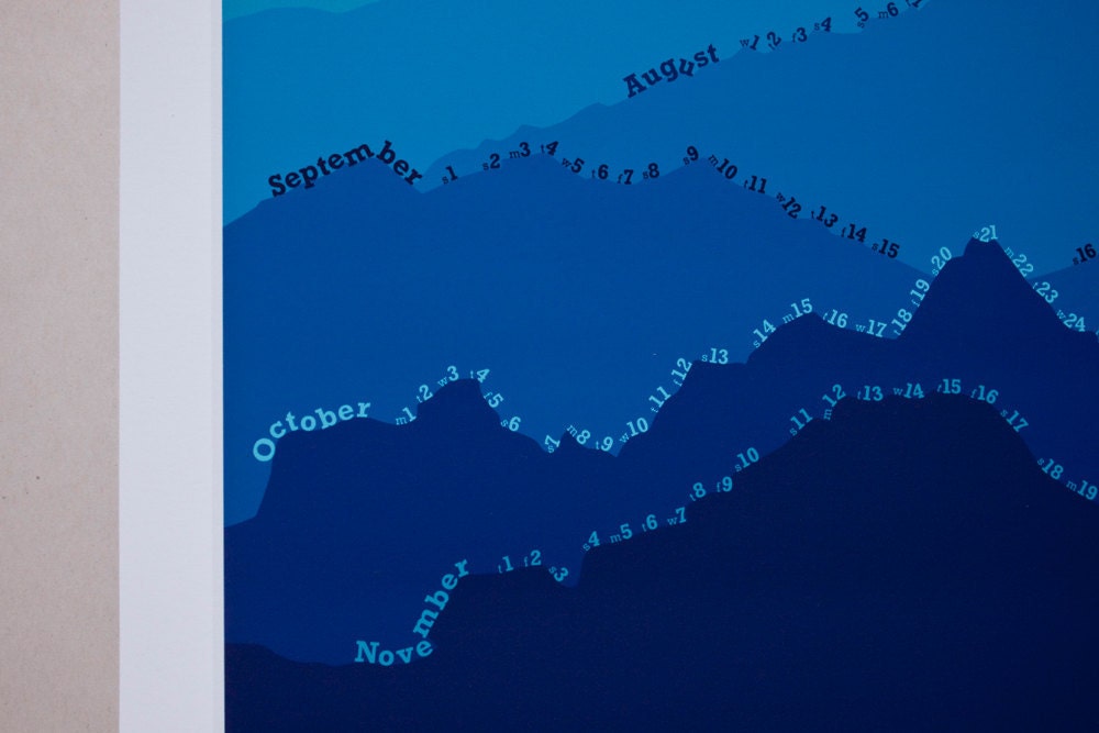 2012 Mountain Calendar (Blue Mist)