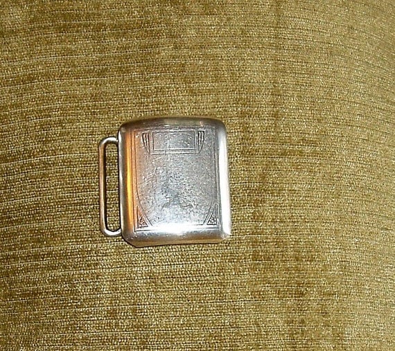 Vintage Sterling Silver Hickok Belt Buckle by nataliethiele