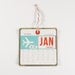 2012 Calendar with Gift Tin, Vintage Luggage Tag Themed Wall Calendar