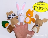 PDF Pattern: Woodland Creatures 02 Felt Finger Puppets