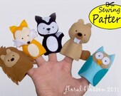 PDF Pattern: Woodland Creatures 01 Felt Finger Puppets