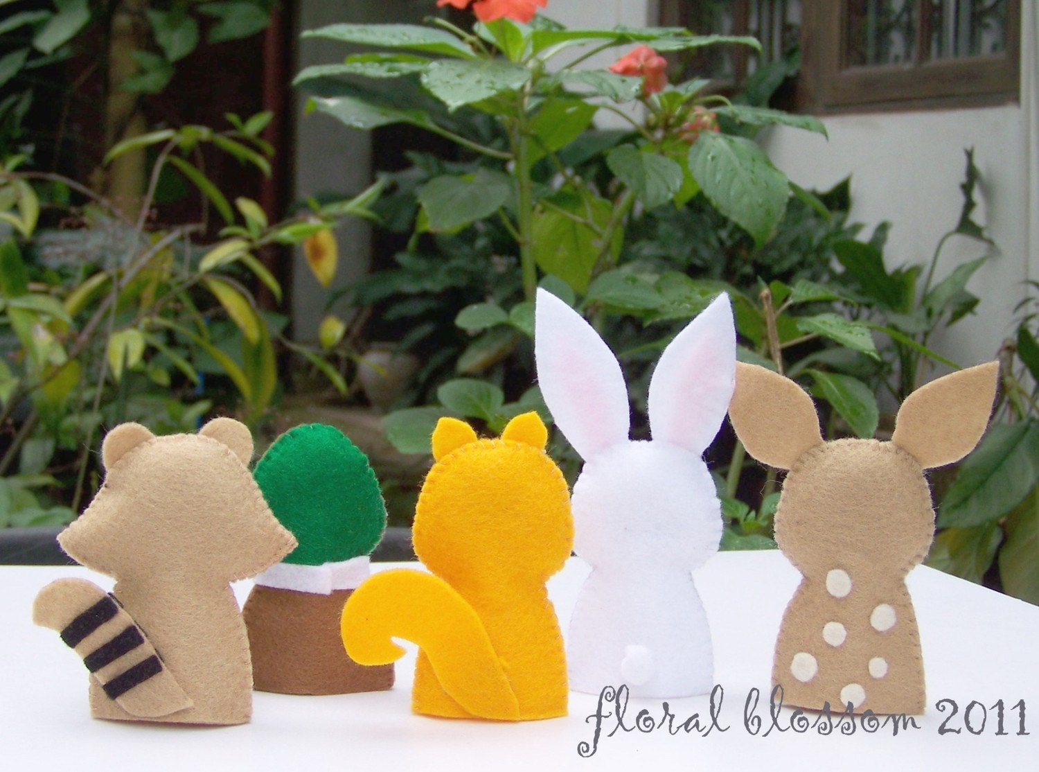 PDF Pattern: Woodland Creatures 02 Felt Finger Puppets
