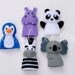 PDF Pattern: Zoo Friends 02 Felt Finger Puppets