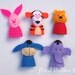 PDF Pattern: Pooh and Friends Felt Finger Puppets