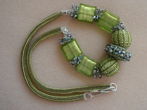 Venetian Envy Beadwoven Necklace