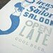 Sirens and Sailors, Linocut Letterpress Poster (Royal Blue)