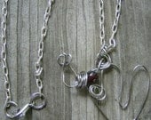 Abstract Garnet Necklace
