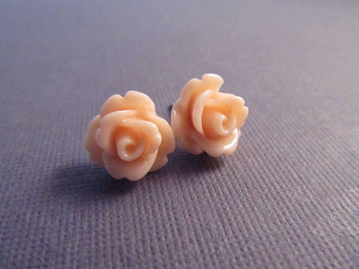 Rose Earrings, Flowers on Stainless Steel Posts, Post Earrings, Your Choice of 3 Pair