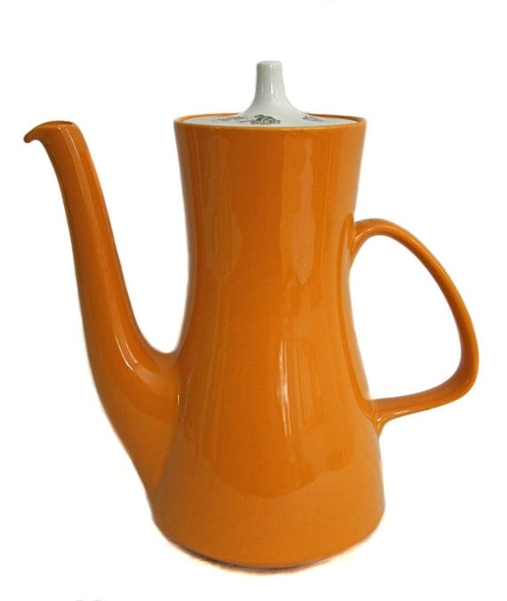 Vintage Poole Pottery Coffee Pot