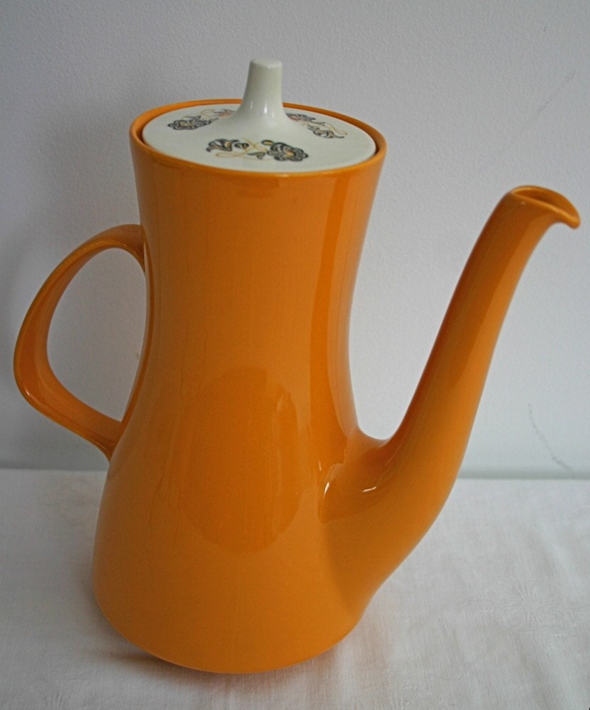 Vintage Poole Pottery Coffee Pot