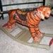 Super SaLe Rare Antique Hand Carved Wooden Rocking Bengal Tiger