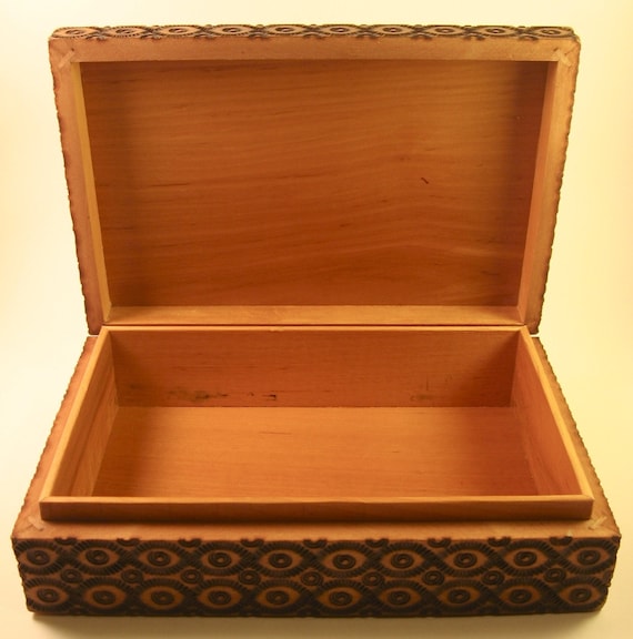 Vintage Wooden Box Made in Poland by HaSHTaG on Etsy