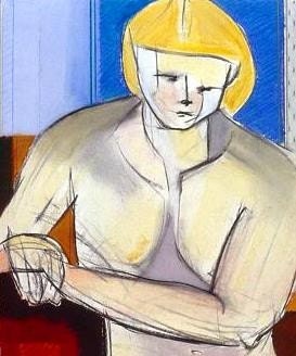 DILEMMA - art card, paper goods, blank card, note card, blank notecard, nude, art, gift, interior decoration, card, home decor, card