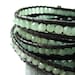 Sea Salt - Five Time Wrap Aventurine on Leather