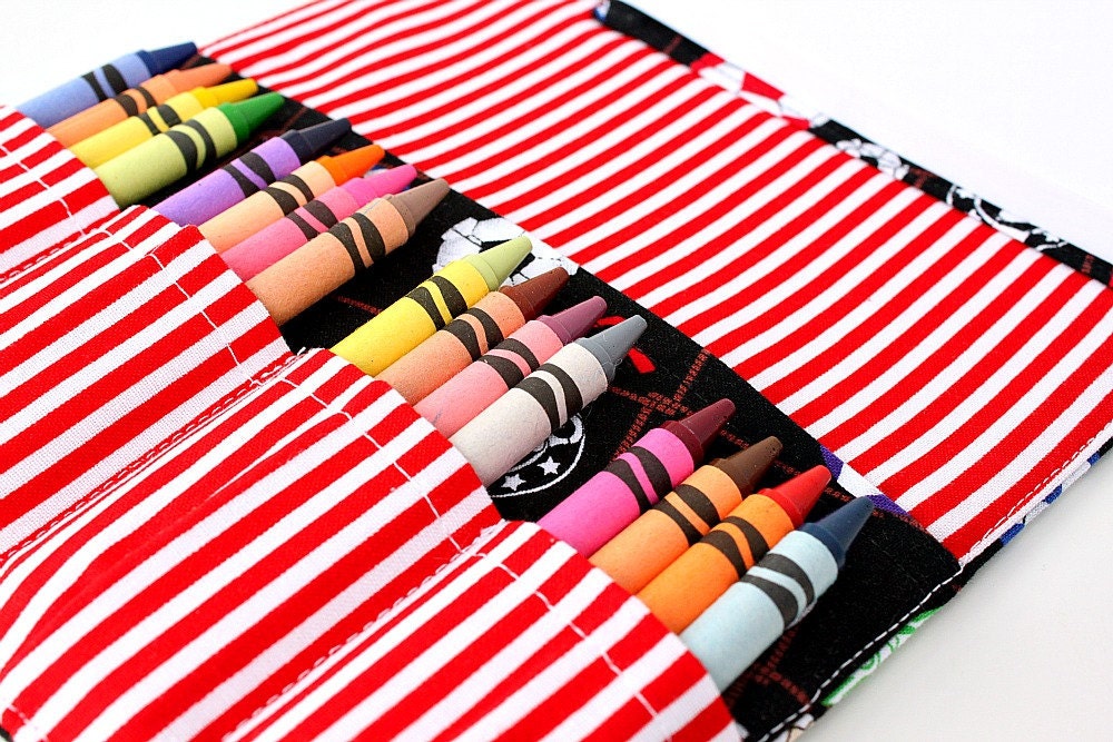 Coloring wallet - crayon travel toy - gift for kids - crayons and paper - Soccer