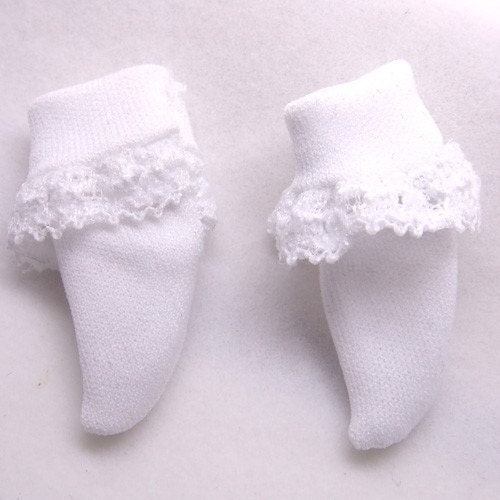 White Lace Socks for BJD Dolls Lati Yellow, PukiFee, Riley Kish, Tulah Kish, Bobobie Nissa, DIM Silf, Lati Yellow SP K00002A