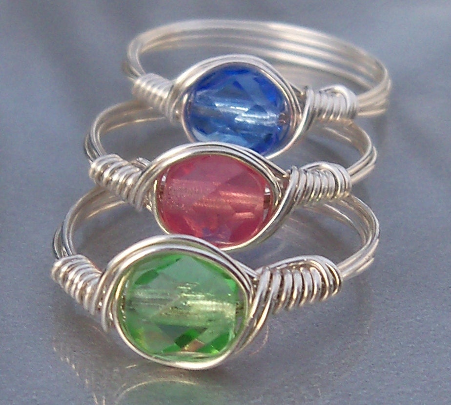 You Choose ANY 3 Argentium Sterling Silver Rings