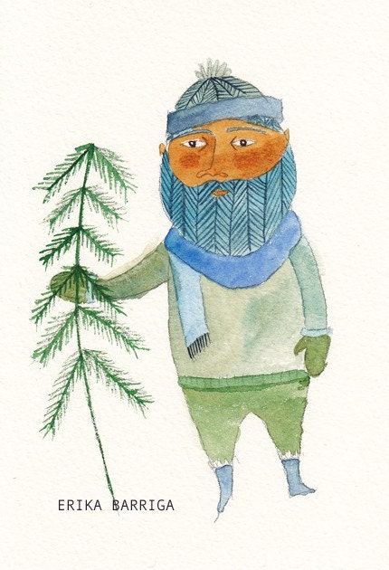 Old Man Winter print