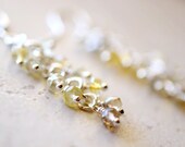 Ombre Earrings, Gemstone Chandelier Earrings, Genuine Topaz on Sterling Silver, Graduated Color handmade Jewelry