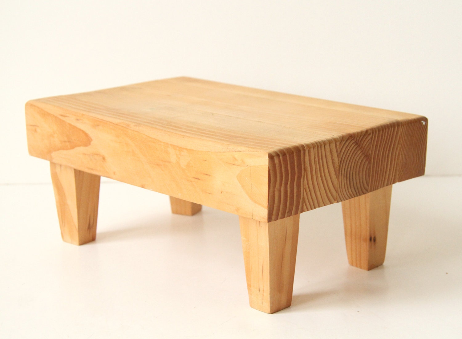 Wooden Display Platform - Mid Century Modern