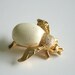 Ivory Bee Brooch - Insect Jewelry