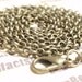 Antiqued Bronze ROLO Chain for pendants you choose length up to 24 inches necklace 3mm dia